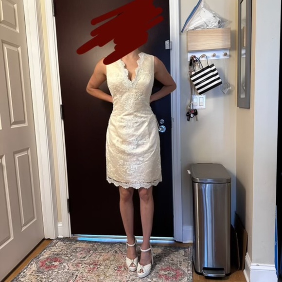 Mingda’s Dress Short Wedding Dress Size 8-10 NWT - Picture 2 of 4